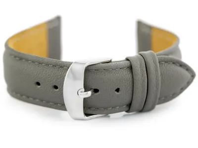 Obrázek produktu pro Kožený pásek pro hodinky W83L - šedý - 16 mm
