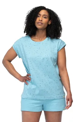 Produktbild von greenjama Damen Schlafshirt Kurzarm aus Bio Baumwolle, GOTS