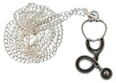 Produktbild von Stethoskop Kette 45cm Miniblings Halskette Anhänger Arzt Krankenhaus Gesundheit