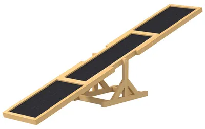 Image de Barre d'agilité pour l'entraînement canin | Couleur : marron et noir | Dimensions : 30 x 180 x 30 cm