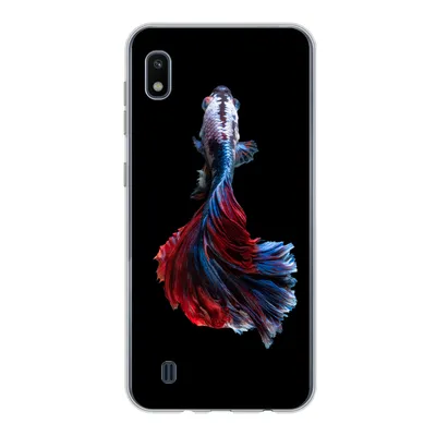 Produktbild von MuchoWow® Handyhülle Schutzhülle Hülle für Samsung Galaxy A10 Fisch - Schwanz - Schwarz Silikon Softcase Handy Hülle - Schutzhülle