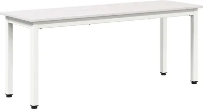 Zdjęcie produktu dla vidaXL Ławka biała 110 x 35 x 45 cm lite drewno sosnowe
