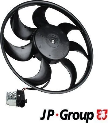 Produktbild von JP GROUP 1299101000 Lüfter Motorkühlung Kühlerlüfter für OPEL ZAFIRA B (A05) Wasserkühler Ø387mm