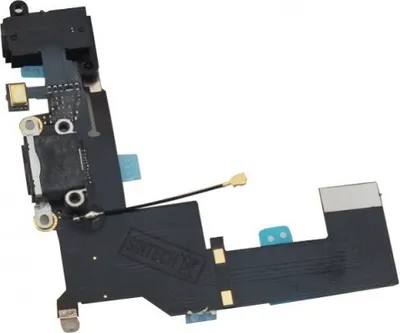 Produktbild von Docking Port Iphone SE schwarz mit Kopfhörerbuchse und Mikrofon USB Lightning