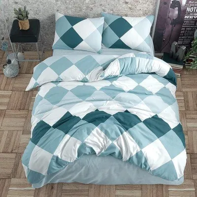 Zdjęcie produktu dla Pościel w kolorze turkusowym 155 x 220 cm, oddychająca
