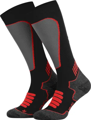 Produktbild von Tobeni Sport Kompressionsstrümpfe Lang Biking- Running- Skiing- Socken für Frauen und Männer, Farbe:Schwarz, Grösse:43-46