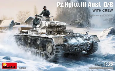 Productafbeelding van MINIART MA53085: Panzerkampfwagen III Ausf. D/B met bemanning