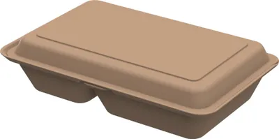 Produktbild von Menübox "Take away" Verpackung - Essensbehälter medium beständiges braun