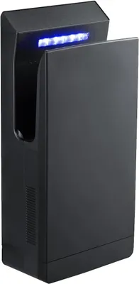 Produktbild von QL Händetrockner, Elektrisch mit UVC-Sterilisation und HEPA-Filter, 1350W, Anionen-Funktion, ideal für gewerbliche Toiletten, Mattschwarz