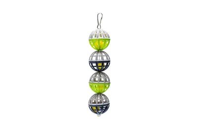 Produktbild von Karlie Gitterbällen mit Glöckchen Vogelspielzeug Mehrfarbig Kunststoff 18 cm