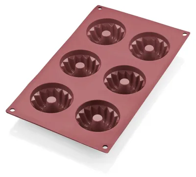 Immagine prodotto di Teglia in silicone, Gugelhupf, 6 stampi, 7,0 x 3,5 cm