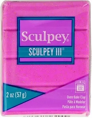 Produktbild von Sculpey Polymer Clay 57 g - lila Glitzer