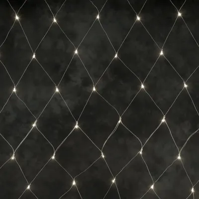 Produktbild von Konstsmide - LED System Erweiterung, Lichternetz, 208 warm weiße Dioden, Außen (IP44), transparentes Kabel ; 4623-103