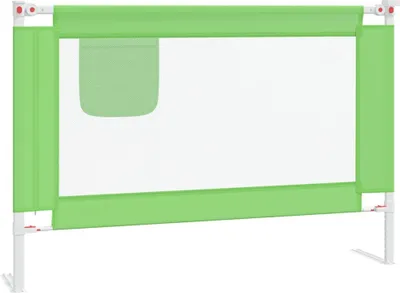 Produktbild von vidaXL Kleinkind-Bettschutzgitter Grün 100x25 cm Stoff