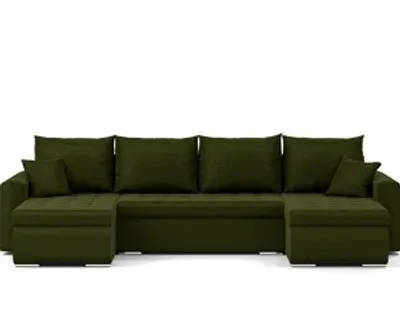 Zdjęcie produktu dla Narożnik Luis, narożnik U-kształt, sofa, kanapa, z funkcją spania, pojemnik na pościel, dekoracyjne pikowanie, meble tapicerowane, Neve 39