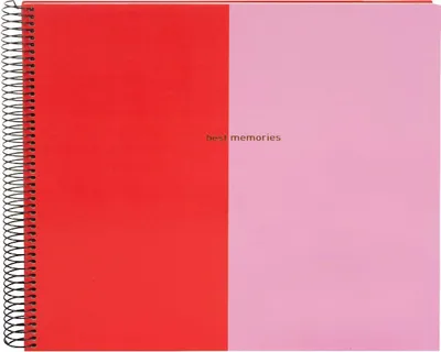Produktbild von Goldbuch Spiralalbum Kolorierung Rot-Pink 34x30 cm 40 weiße Seiten