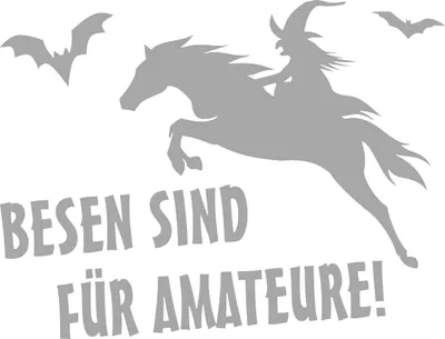 Produktbild von Hermann Schütz Aufkleber Pferd Besen sind für Amateure