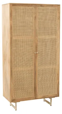 Produktbild von Schrank aus Rattan und natürlichem Mangoholz