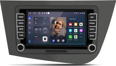 Image de 2+64G 7" Android 15 Autoradio Carplay pour Seat Leon 2005-2011 GPS NAVI WIFI BT FM DAB+ SWC USB RDS