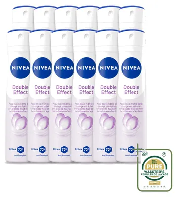 Image de 12 sprays anti-transpirants NIVEA Double Effect - 150 ml - Pack de 12