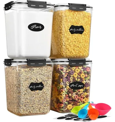 Image de 5.3L Boîte Conservation Alimentaire Lot de 4