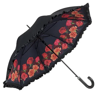 Zdjęcie produktu dla Omgoods - Parasol z motywem bukietu róż