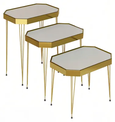 Produktbild von Eleganter weißer Beistelltisch aus Holz im modernen Design