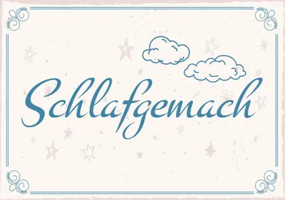 Produktbild von vianmo Holzschild 30x40 cm Schlafgemach Dekoration