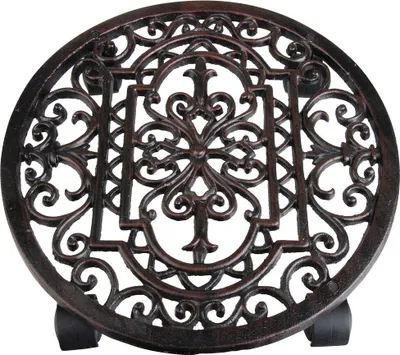 Produktbild von Esschert Design Antik-Pflanzentrolley rund; TG21