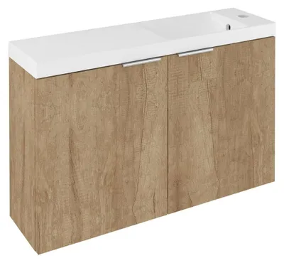 Produktbild von LATUS X Unterschrank mit Waschtisch 80x54,5x22cm, Eiche Alabama