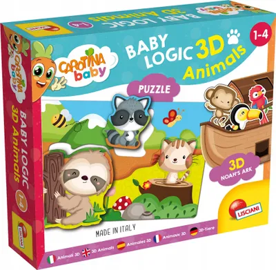 Immagine prodotto di Carotina Baby Logic 3D Animali 92536 Lisciani