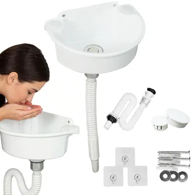 Produktbild von Wandmontierter Camping-Spülbecken mit Ablaufrohr, 75 cm