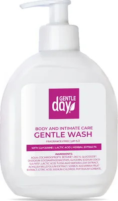 Image de Gel d'hygiène intime à l'acide lactique et aux extraits de plantes 250 ml - jour doux
