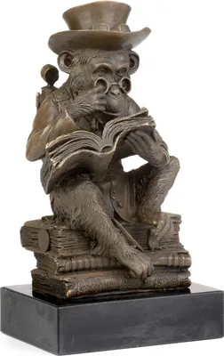Obrázek produktu pro Moritz bronzová postava steampunk opice výška 21,5 cm 3,2 kg socha socha starožitný styl historické dekorace vintage