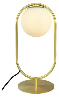 Produktbild von Tischlampe, Tischleuchte, Nachttischlampe, Schreibtischlampe, LED Leselampe, Reims Messing