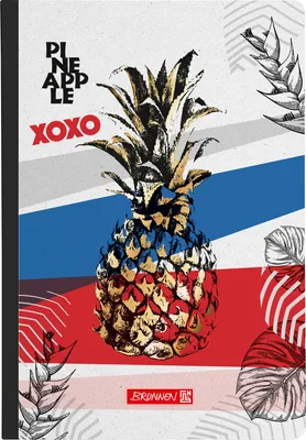 Produktbild von Brunnen Notizbuch Premium Pineapple Kladde A5 punktiert