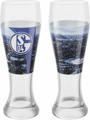 Produktbild von FC Schalke 04 S04 Weizenbierglas 2er-Set