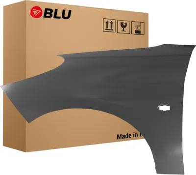 Image de BLU Aile Compatible avec Peugeot 206+ KTP Gauche Grau Gris Shark Metallic | 2007-2014 | Avant | Peint| Prêt à Monter | Acier
