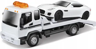 Immagine prodotto di Bburago 1:43 STR FIRE Carro attrezzi con pianale, con Jaguar F-Type R Dynamic (V6)