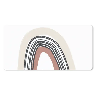 Produktbild von MuchoWow® Mauspad Mousepad Regenbogen - Pastell - Design 60x30 cm - Mousepads - Maus Mat - Pad - Mausunterlage - Nachhaltig