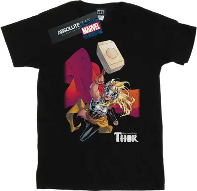 Produktbild von Marvel - "The Mighty Thor Mjolnir" T-Shirt für Herren BI43349 (4XL) (Schwarz)