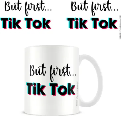 Produktbild von Fun - Lizenz Tassen - But First...tiktok