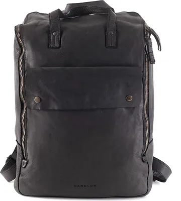 Produktbild von HAROLD'S Leder Laptoprucksack Rucksack mit Laptopfach Submarine Notebook Backpack Black schwarz