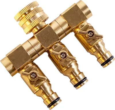 Produktbild von UPP Wasserverteiler 3 Wege für 1/2" + 3/4" Wasserhahnanschluss