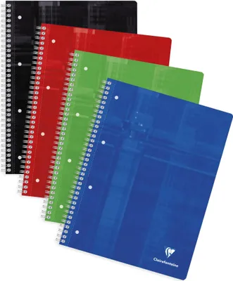 Produktbild von Clairefontaine 5x Collegeblock DIN A4+, 120 Blatt 90g, kariert Sortiert 82489C