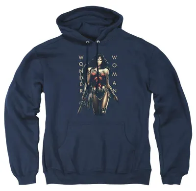 Produktbild von Wonder Woman - "Armed And Dangerous" Kapuzenpullover für Herren/Damen Uni TV38796 (S) (Marine)