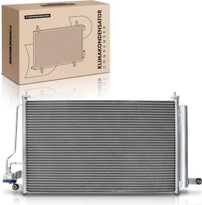 Imagen del producto de Condensador de aire acondicionado Frankberg, compatible con KIA Rio II (sedán), modelos JB 1.4L y 1.6L, años 2005-2011