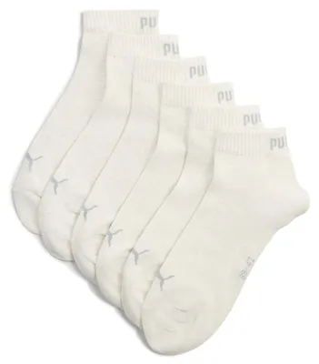 Immagine prodotto di PUMA calzini unisex, confezione da 3 - Quarter Plain 3P, logo, monocolore Bianco (Oatmeal) 43-46