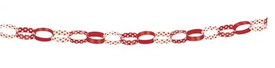 Produktbild von Rote Papierkette 152 cm