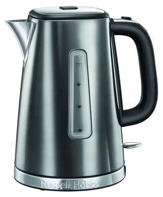 Zdjęcie produktu dla RUSSELL HOBBS Czajnik bezprzewodowy 2400W 1,7 litra niebieski-czarny-stal nierdzewna 23211-70 LUNA MOONLIGHT GREY